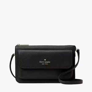 Kate Spade Leila Small Black Leather Crossbody